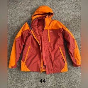 Large Tall Eddie Bauer 3in1 Ski Jacket